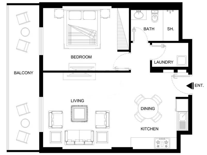 Lux - The La Mer Sea View Suite 3 迪拜 外观 照片